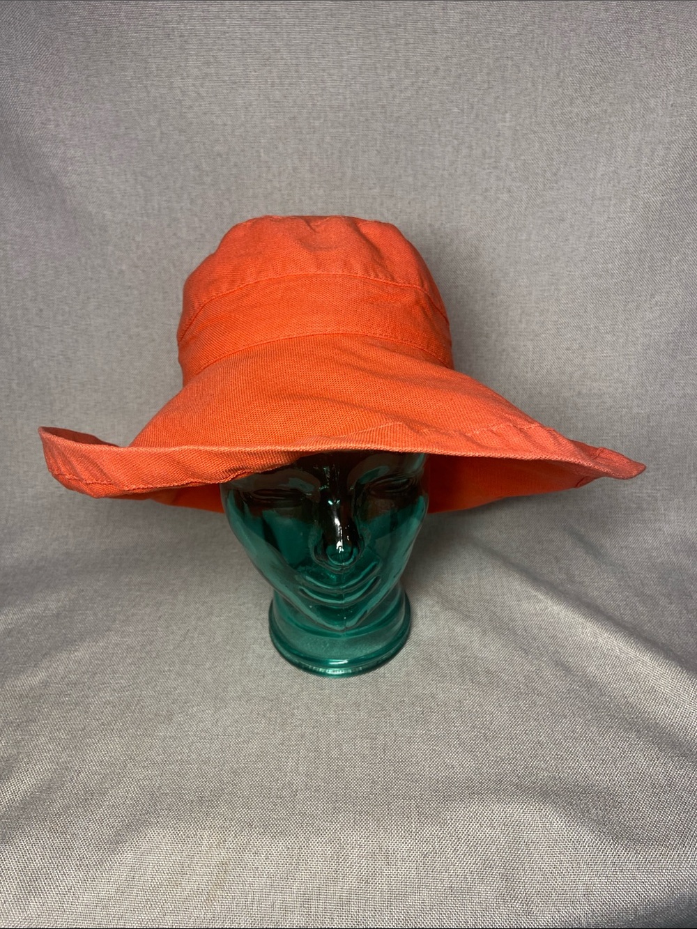 Wide Brim Sun Hat - Bright Orange